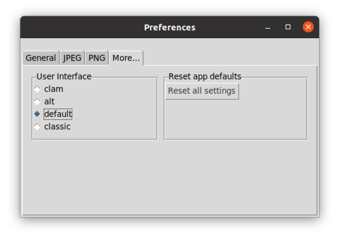 Optimize Images X on Linux Ubuntu 20.04 - default theme