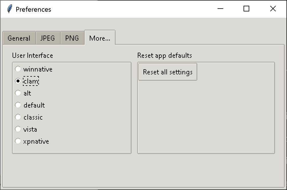 Optimize Images X on Linux Ubuntu 20.04 - clam theme