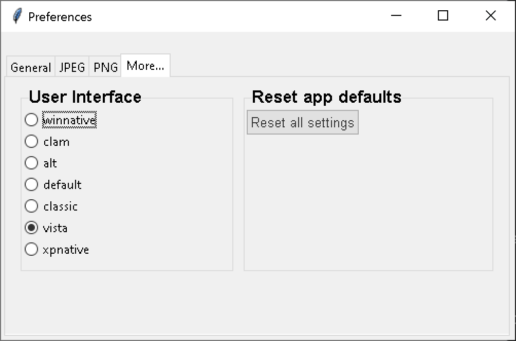 Optimize Images X on Linux Ubuntu 20.04 - vista theme