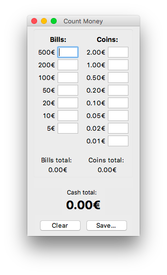 Count Money - A single-window utility to help you count money